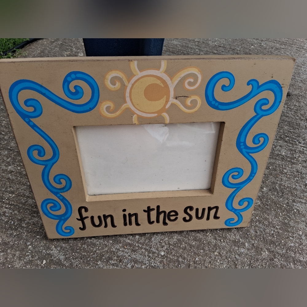 Fun in the Sun Wooden Picture Frame